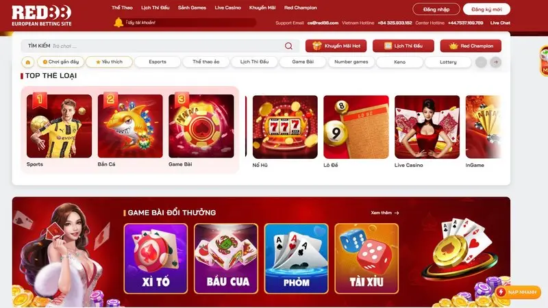 Cùng tận hưởng Casino Red88 với một chiếc điện thoại 