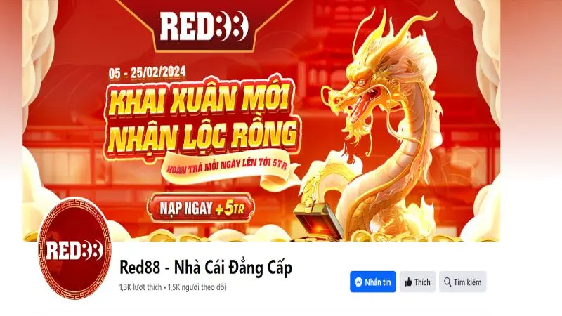 Sử dụng fanpage kết nối RED88 