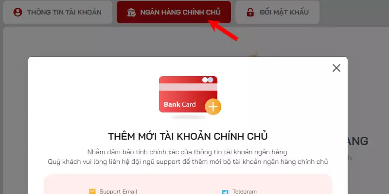 Người chơi cần thực hiện việc xác minh thông tin tài khoản trên Red88